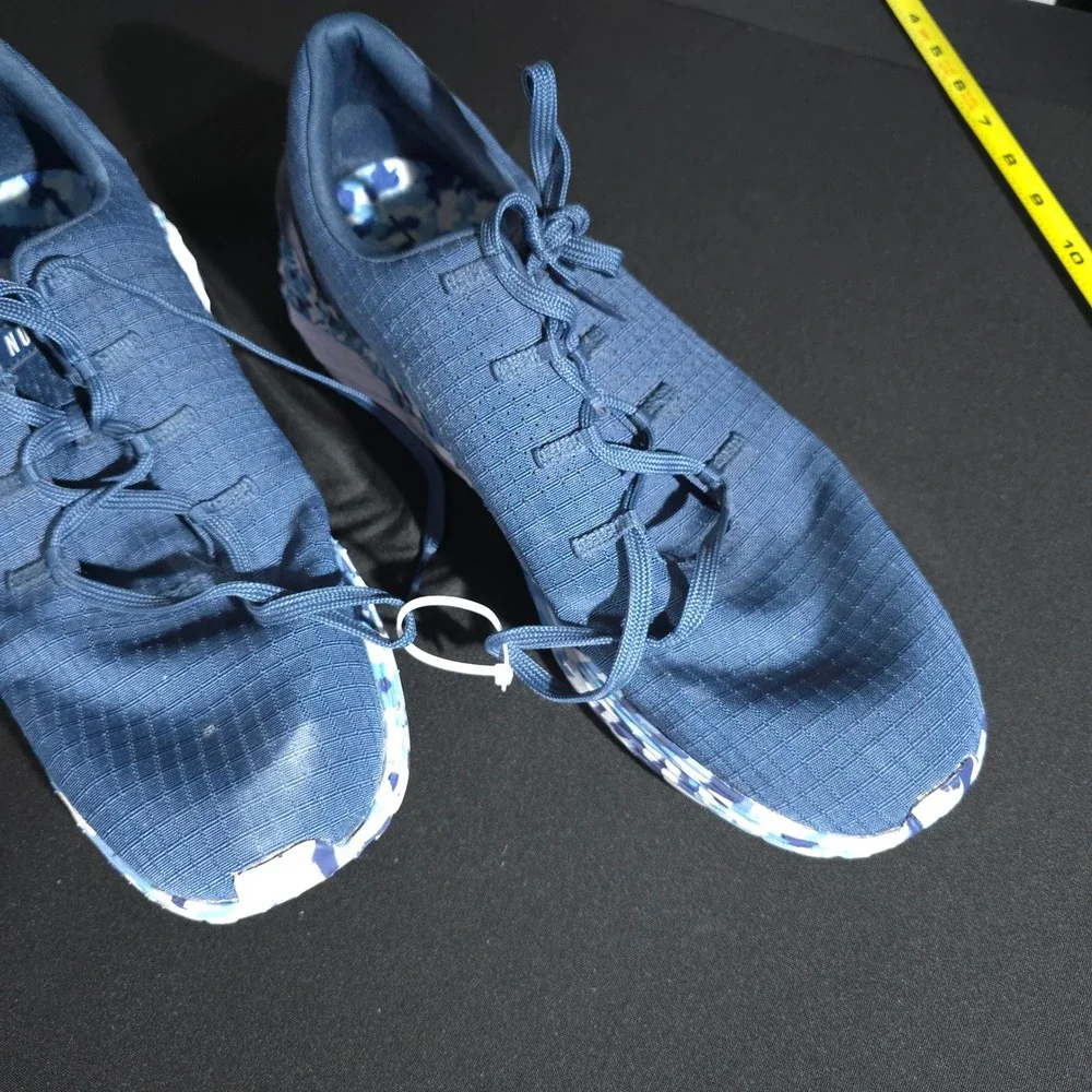 NOBULL Training Shoes Mens 14 Navy Blue Camo Sole Crossfit Gym Trainer Lifting